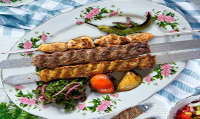 Three Skewers Mix Kebab