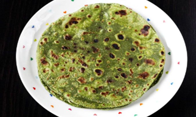 Chicken, Potato and Spinach Paratha