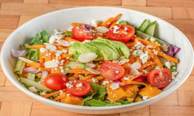 Roasted Vegetable and Avocado Salad (V)