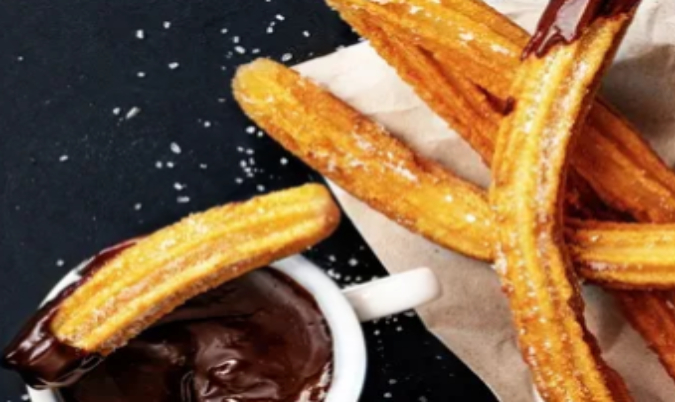 Churros with chocolate sauce