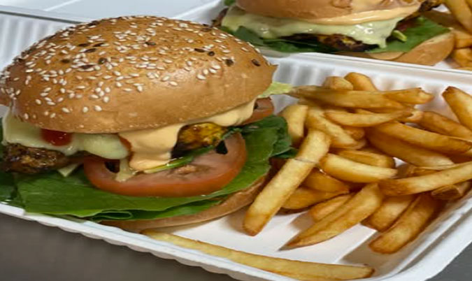 Chicken Burger (served with chips)