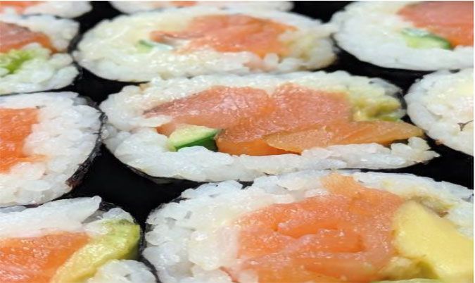 Smoked Salmon Avocado Sushi Roll (GF)