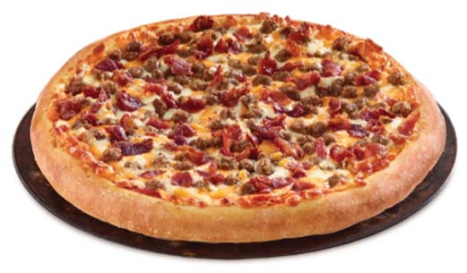 Double Bacon Cheese Burger Pizza