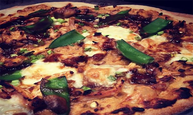 Satay Chicken Pizza