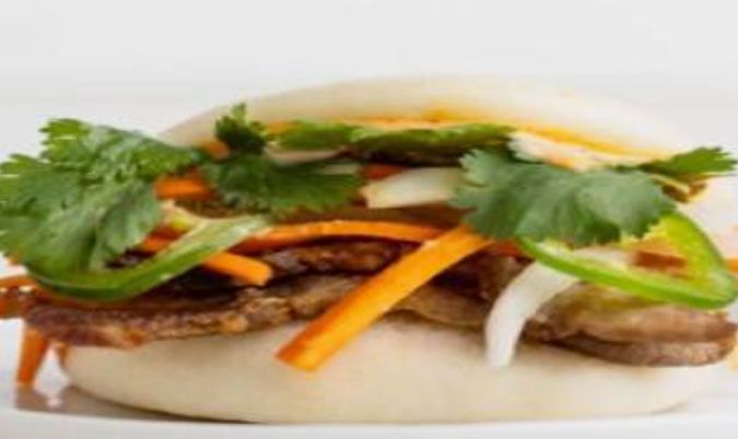 Crispy Pork Steamed Bao Bun