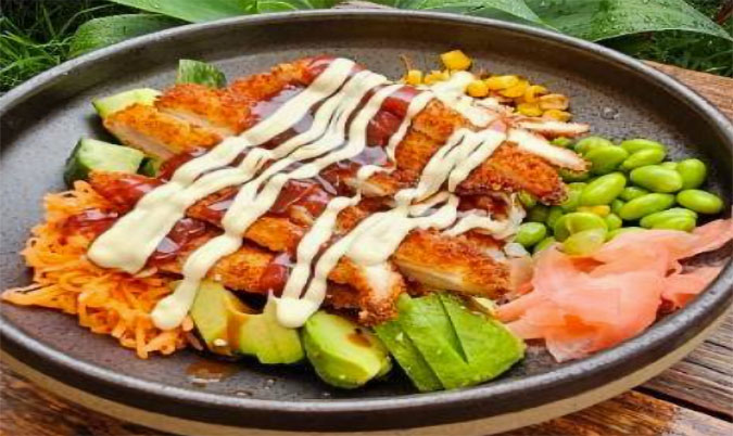 Katsu Chicken Poke Bowl