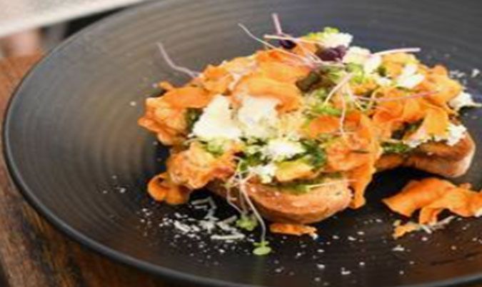 Chilli Scrambled Eggs on Pumpkin Toast