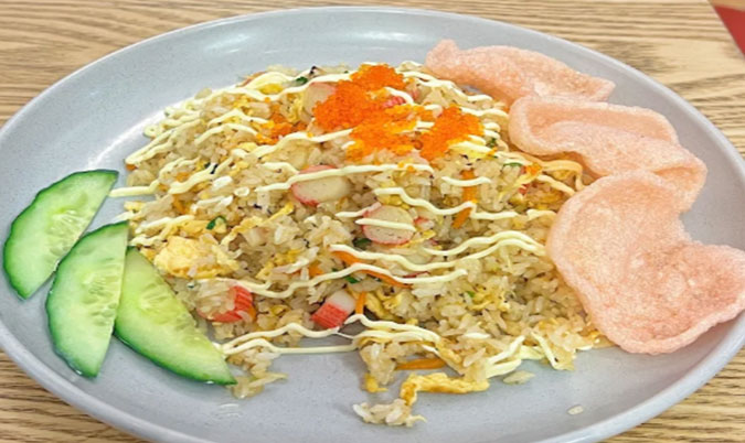 Crab Meat and Tobiko Fried Rice