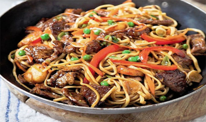 Pork Gravy Chow Mein