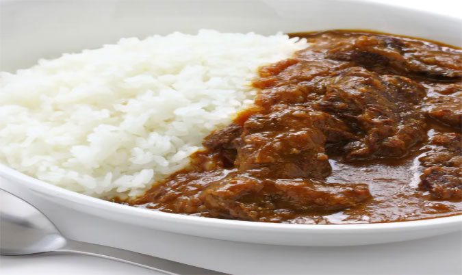 Beef Masala with Steam Rice