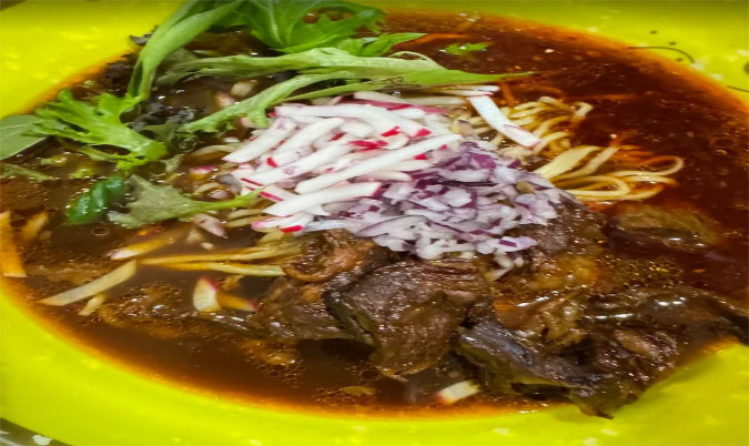 Teriyaki Pork Belly Noodle Soup