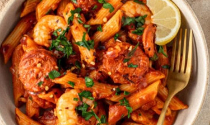 Chilli Prawn & Chorizo Stack (DFO, GFO)