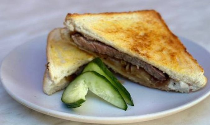 Steak and Onion Sandwich