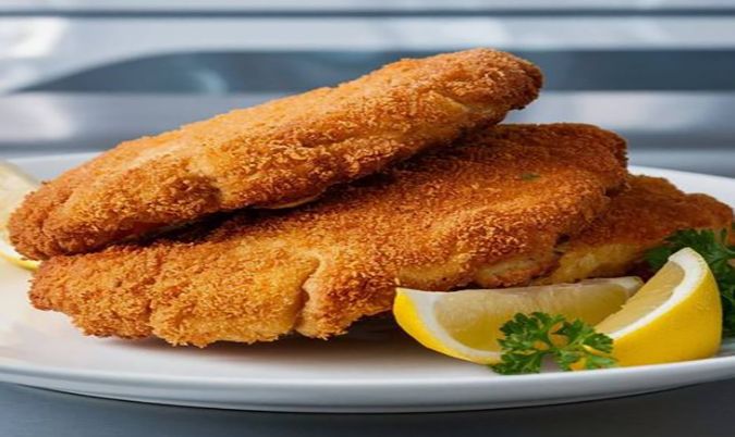 Chicken, Bacon and Cheese Schnitzel