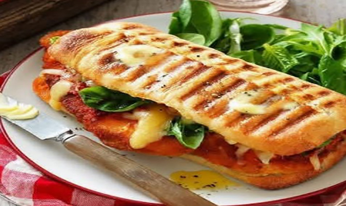 Chicken Parmigiana Turkish Bread