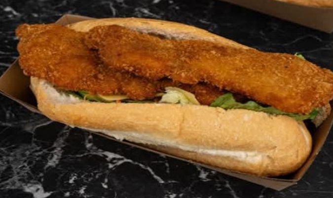 Chicken Schnitzel Baguette