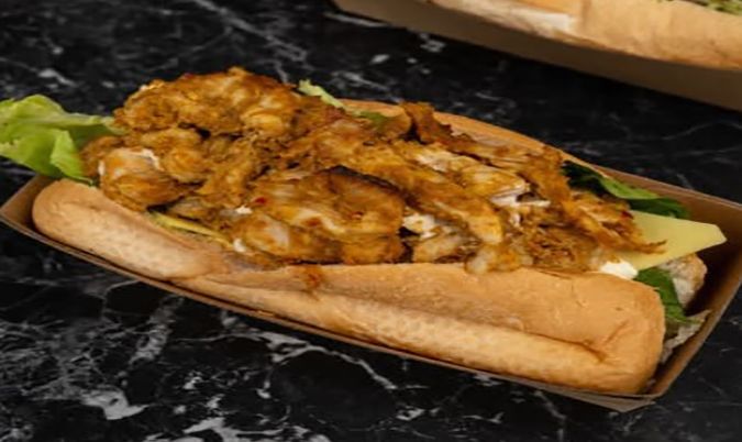 Satay Chicken Baguette