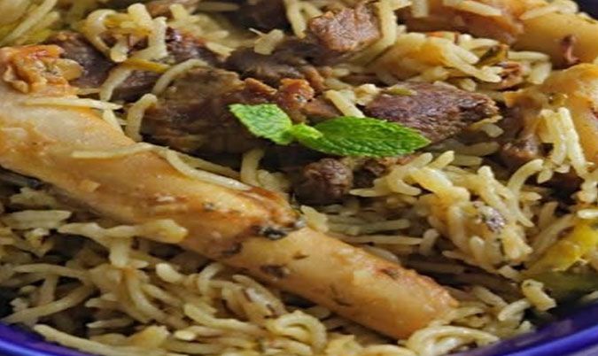Spicy Gongura (Goat) Pulao