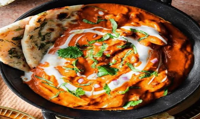 Butter Chicken with Garlic Naan