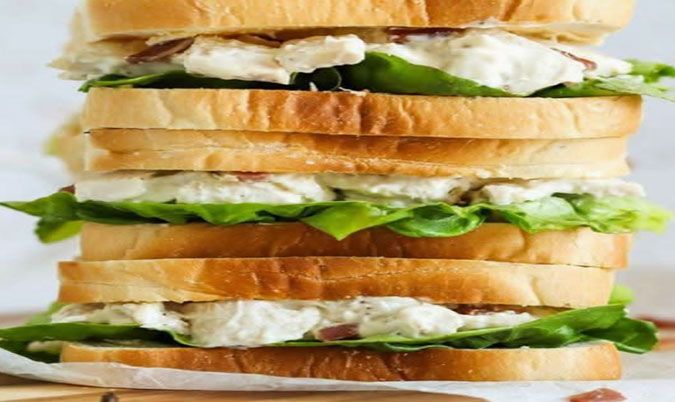 Chicken and Lettuce Sandwich