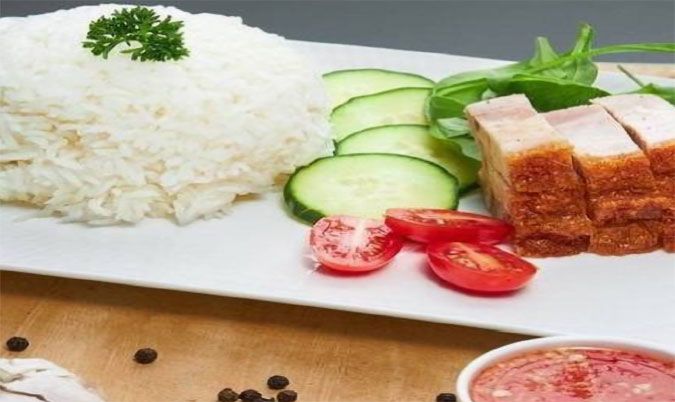 Crispy Pork Rice Bowl (C?m Heo Quay)