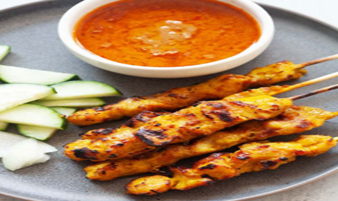 3pcs Satay Chicken Sticks
