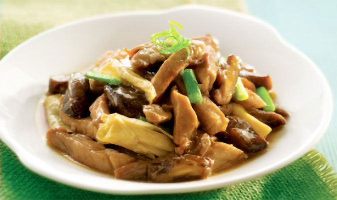 Pork Bean Curd And Chinese Mushroom