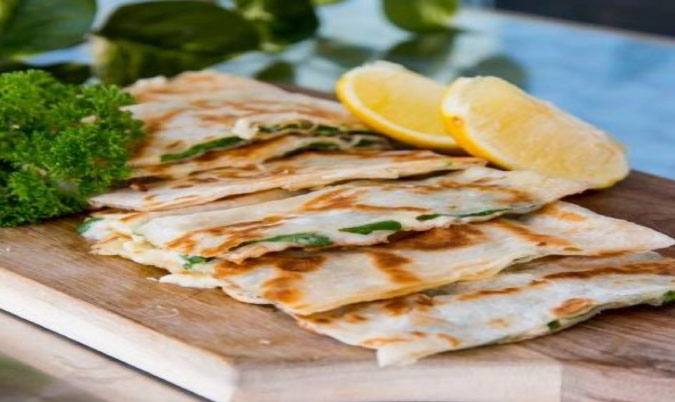 Chicken, Spinach and Feta Cheese Gozleme