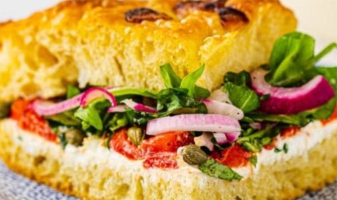 Focaccia Roasted Veggies