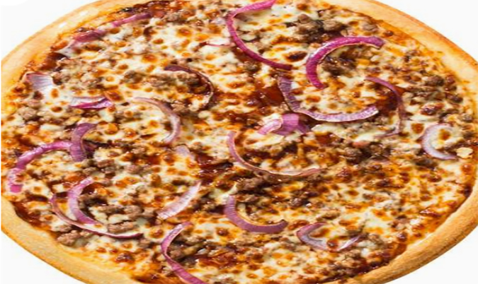 BBQ Beef and Onion Pizza