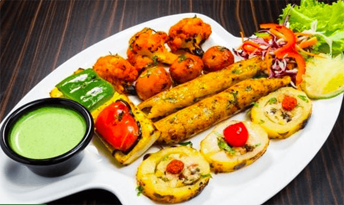 Mix Tandoori Vegetarian Platter (V)