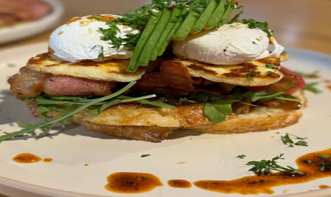 Halloumi Bruschetta Stack