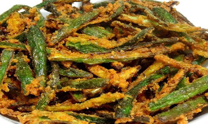 Crispy Okra Masala (V)