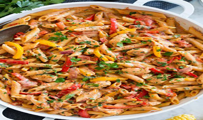 Spicy Creamy Chicken Penne