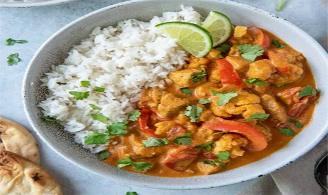 Rice & Non-Veg Curry Combo Meal(buy2 combo get 1 butter naan free)