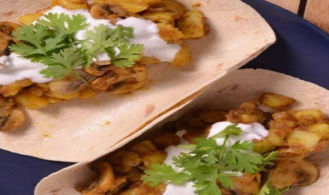 Mushroom Tikka NaanWrap