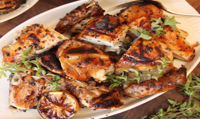 Char Grilled Lemon and Thyme Chicken Breast
