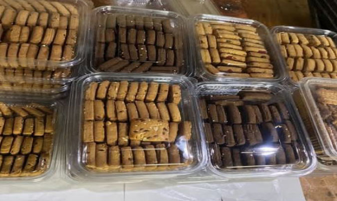 Biscuits/ cookies (Per pack), Atta, Cashew, Pista, Ajwain, Jeera