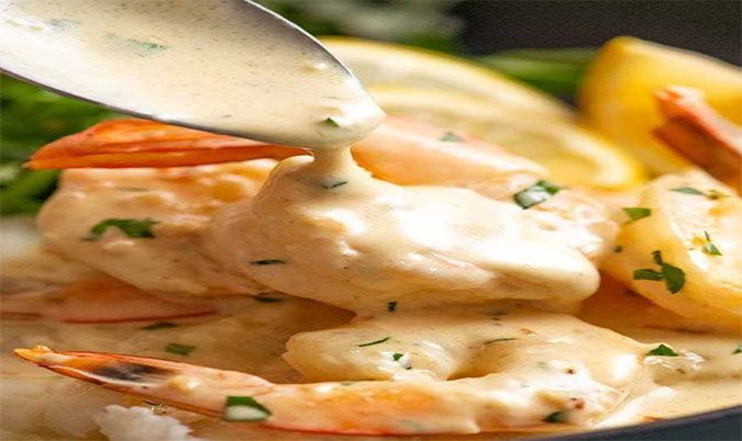 Creamy Garlic with Prawns (GF)