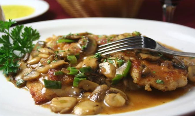 Veal Scallopini Al Funghi (GF)