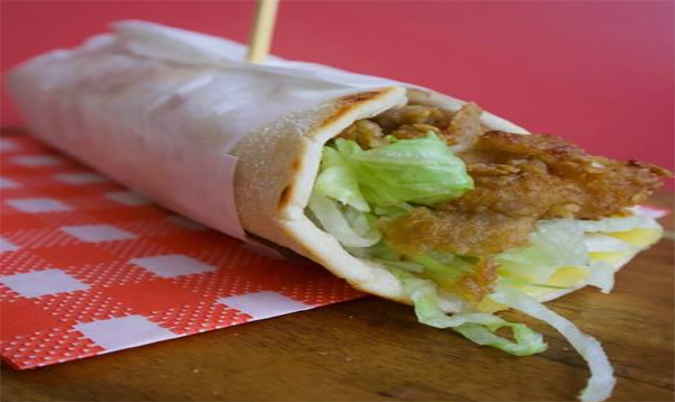 Spicy Southern Fried Chicken Wrap