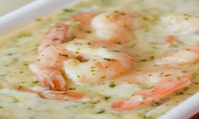 Creamy Garlic Prawns