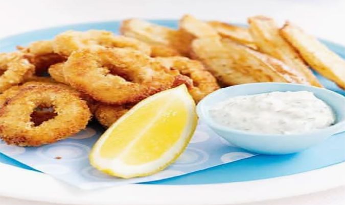 6 Calamari & Chips