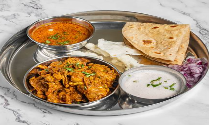 Malvani Chicken Thali(spicy)