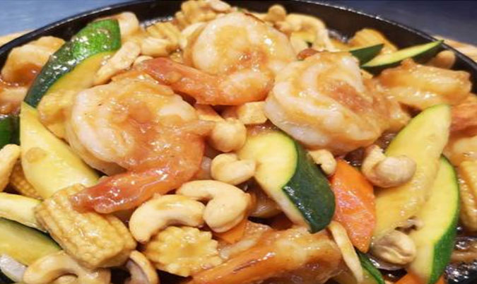 King Prawns With Cashew Nuts