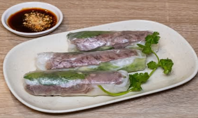 Beef Rice Paper Rolls