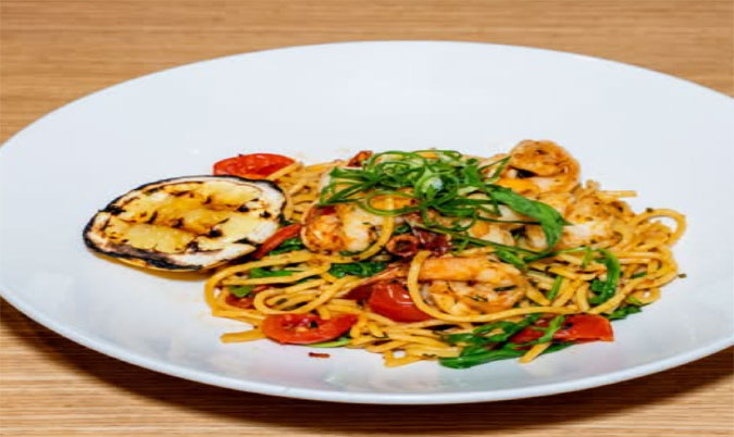 Spicy Tiger Prawn Spaghetti