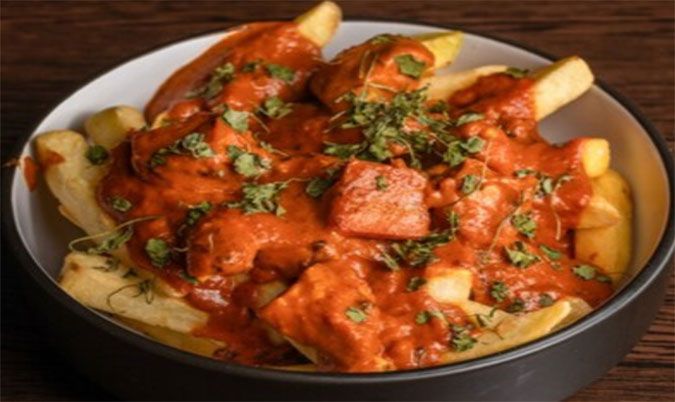 Butter Chicken Loaded Fries