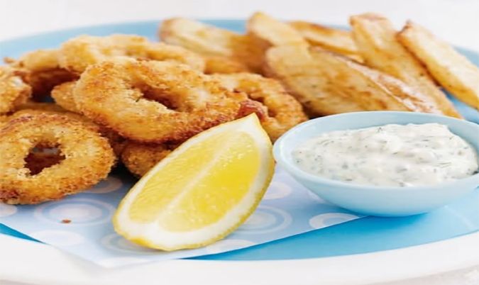 6 Calamari & Chips