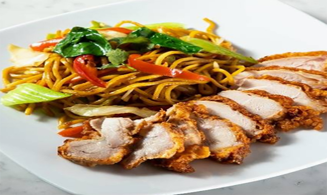 Crispy Chicken Noodle Salad